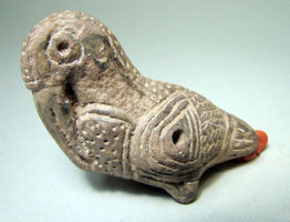 Ceramic bird-effigy ocarina