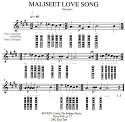 Maliseet Love Song - Elda Tate Transcription