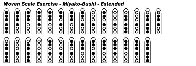 Miyako-Bushi Extended Woven Scale